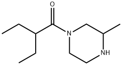 2-ethyl-1-(3-methylpiperazin-1-yl)butan-1-one Struktur