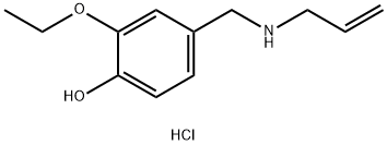 2-ethoxy-4-{[(prop-2-en-1-yl)amino]methyl}phenol hydrochloride Struktur