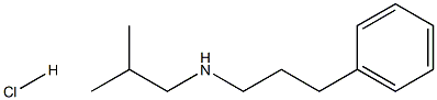(2-methylpropyl)(3-phenylpropyl)amine hydrochloride Struktur