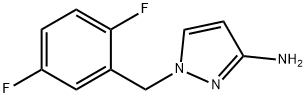 1-[(2,5-difluorophenyl)methyl]-1H-pyrazol-3-amine Struktur