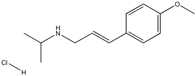 [(2E)-3-(4-methoxyphenyl)prop-2-en-1-yl](propan-2-yl)amine hydrochloride Struktur