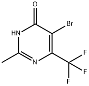 5-Bromo-2-methyl-6-(trifluoromethyl)pyrimidin-4-ol Struktur