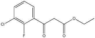 3-(3-氯-2-氟苯基)-3-氧代丙酸乙酯,1240912-95-1,结构式