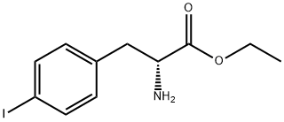 D-4-碘苯丙氨酸乙酯 结构式