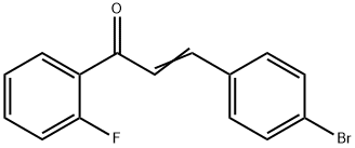(2E)-3-(4-bromophenyl)-1-(2-fluorophenyl)prop-2-en-1-one Structure