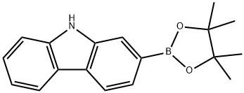 咔唑-2-硼酸频那醇酯, 1242412-60-7, 结构式