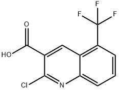 2-chloro-5-(trifluoromethyl)quinoline-3-carboxylic acid,1242555-43-6,结构式