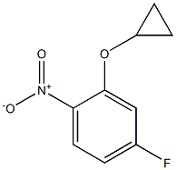 2-(cyclopropyloxy)-4-fluoro-1-nitro-Benzene 结构式