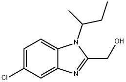 (1-sec-Butyl-5-chloro-1H-benzoimidazol-2-yl)-methanol Struktur