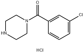 (3-chlorophenyl)(piperazin-1-yl)methanone dihydrochloride Struktur