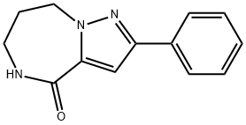 5,6,7,8-tetrahydro-2-phenylpyrazolo[1,5-a][1,4]diazepin-4-one Structure