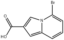 5-溴吲哚嗪-2-羧酸, 1246552-85-1, 结构式