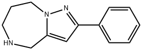 5,6,7,8-TETRAHYDRO-2-PHENYL-4H-PYRAZOLO[1,5-A][1,4]DIAZEPINE 结构式