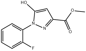 methyl 1-(2-fluorophenyl)-5-hydroxy-1H-pyrazole-3-carboxylate 结构式