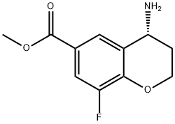 METHYL(4R)-4-AMINO-8-FLUOROCHROMANE-6-CARBOXYLATE Structure