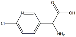2-氨基-2-(6-氯吡啶-3-基)乙酸,1246609-04-0,结构式