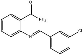 2-[(3-chlorobenzylidene)amino]benzamide,1246932-16-0,结构式