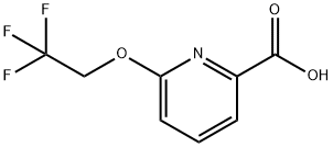 6-(2,2,2-Trifluoroethoxy)pyridine-2-carboxylic acid Struktur