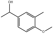 1-(4-メトキシ-3-メチルフェニル)エタノール 化学構造式