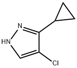 4-氯-3-环丙基-1H-吡唑,1248516-15-5,结构式