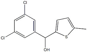 (3,5-DICHLOROPHENYL)(5-METHYLTHIOPHEN-2-YL)METHANOL Struktur