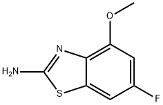 2-Benzothiazolamine, 6-fluoro-4-methoxy- Structure