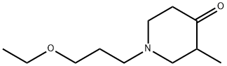 1-(3-乙氧基丙基)-3-甲基哌啶-4-酮 结构式