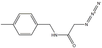 2-azido-N-[(4-methylphenyl)methyl]acetamide Struktur