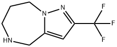 2-(TRIFLUOROMETHYL)-5,6,7,8-TETRAHYDRO-4H-PYRAZOLO[1,5-A][1,4]DIAZEPINE 结构式