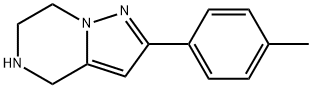 4,5,6,7-TETRAHYDRO-2-P-TOLYLPYRAZOLO[1,5-A]PYRAZINE, 1250443-99-2, 结构式