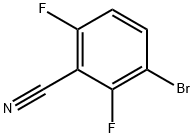 3-Bromo-2,6-difluorobenzonitrile 化学構造式