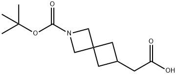 2-{2-[(叔丁氧基)羰基]-2-氮杂螺[3.3]庚-6-基}乙酸,1251002-39-7,结构式