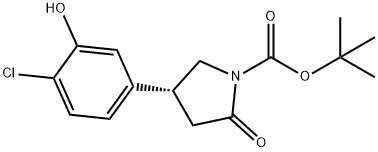 (R)-tert-butyl 4-(4-chloro-3-hydroxyphenyl)-2-oxopyrrolidine-1-carboxylate,1252762-31-4,结构式