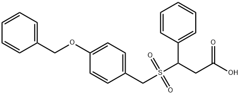 3-{[4-(benzyloxy)phenyl]methanesulfonyl}-3-phenylpropanoic acid Struktur