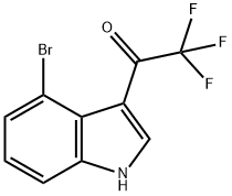 1-(4-Bromo-3-indolyl)-2,2,2-trifluoroethanone 结构式