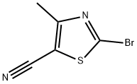 2-溴-4-甲基噻唑-5-甲腈,1254034-55-3,结构式