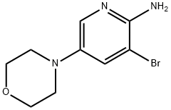 3-BROMO-5-MORPHOLINOPYRIDIN-2-AMINE Struktur