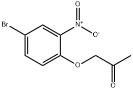 1-(4-溴-2-硝基苯氧基)丙烷-2-酮,1254332-83-6,结构式