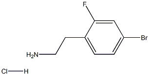 2-(4-溴-2-氟苯基)乙胺盐酸盐, 1255098-85-1, 结构式