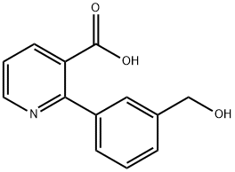 2-(3-(HYDROXYMETHYL)PHENYL)NICOTINIC ACID Struktur