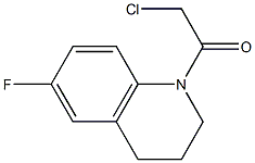 Quinoline, 1-(chloroacetyl)-6-fluoro-1,2,3,4-tetrahydro- 结构式