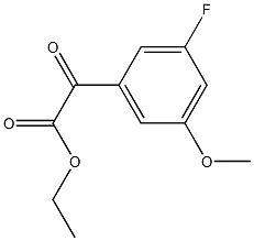 (3-Fluoro-5-methoxyphenyl)oxo-acetic acid ethyl ester Structure