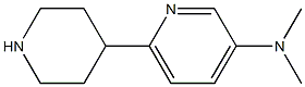 N,N-dimethyl-6-piperidin-4-ylpyridin-3-amine 结构式