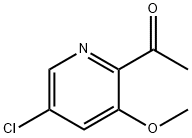 1-(5-Chloro-3-methoxy-pyridin-2-yl)-ethanone 结构式