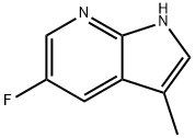 5-氟-3-甲基-1H-吡咯并[2,3-B]吡啶 结构式