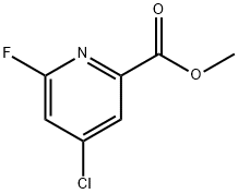 METHYL 4-CHLORO-6-FLUOROPICOLINATE, 1256810-49-7, 结构式