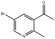 1-(5-BROMO-2-METHYLPYRIDIN-3-YL)ETHANONE 结构式