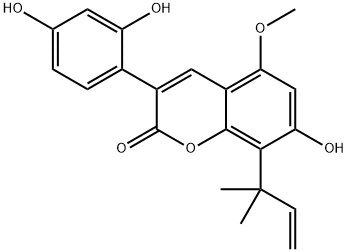 甘草芳香豆素,125709-31-1,结构式