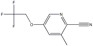 3-Methyl-5-(2,2,2-trifluoroethoxy)picolinonitrile Structure