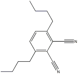 1,2-Benzenedicarbonitrile, 3,6-dibutyl-,125773-93-5,结构式